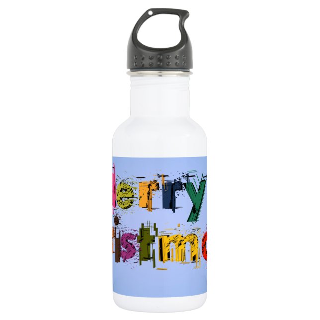 Botella De Agua Felices Navidad (Anverso)