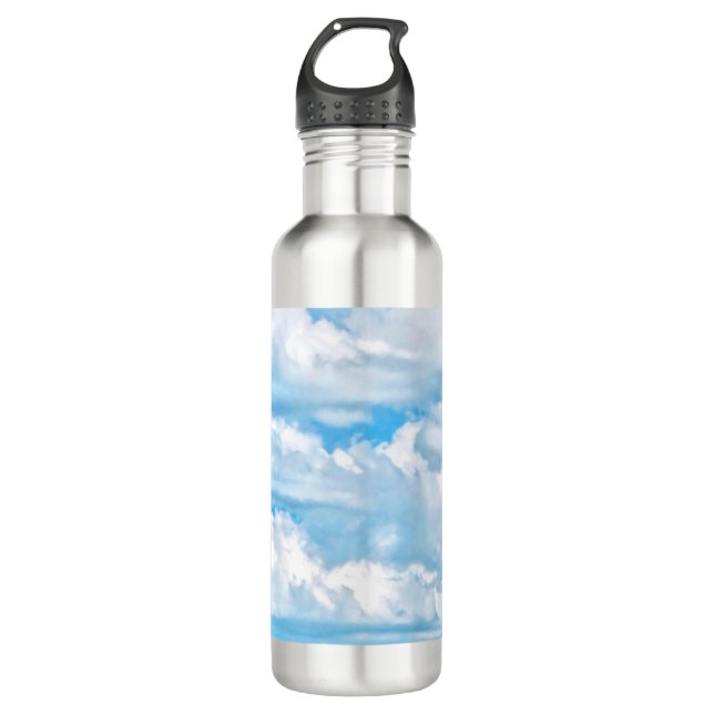 Botella De Agua Felices nubes soleadas (Anverso)