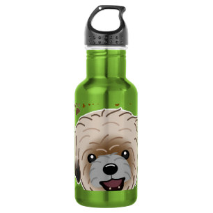 Botella De Agua Feliz Amante Perro Shih Tzu Te Quiero con Patas