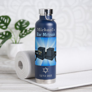Botella De Agua ¡Feliz Bar Mitzvah 20XX Tefillin Mazel Tov!