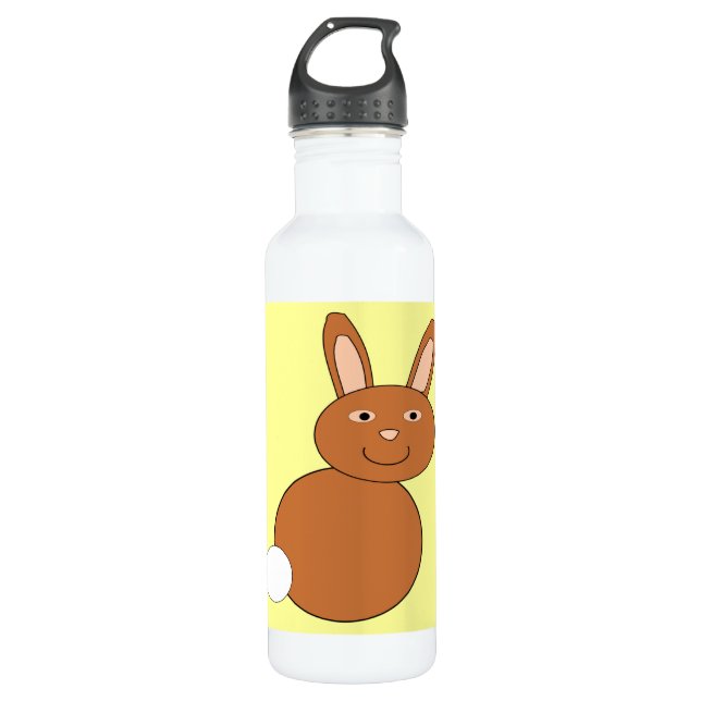 Botella De Agua Feliz Conejo de Pascua (Anverso)