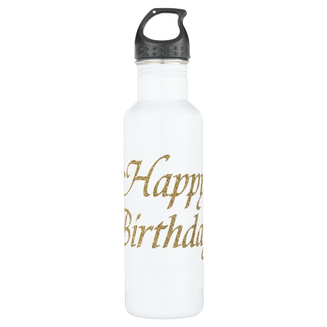 Botella De Agua Feliz cumpleaños (Anverso)
