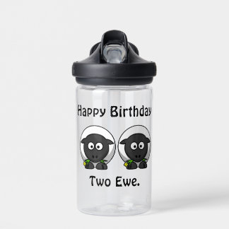 Botella De Agua Feliz Cumpleaños Dos A Tu Personalizado
