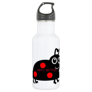 Botella De Agua Feliz cumpleaños escarabajo