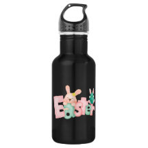 Feliz deseo de Pascua - Graciosos besos conejitos