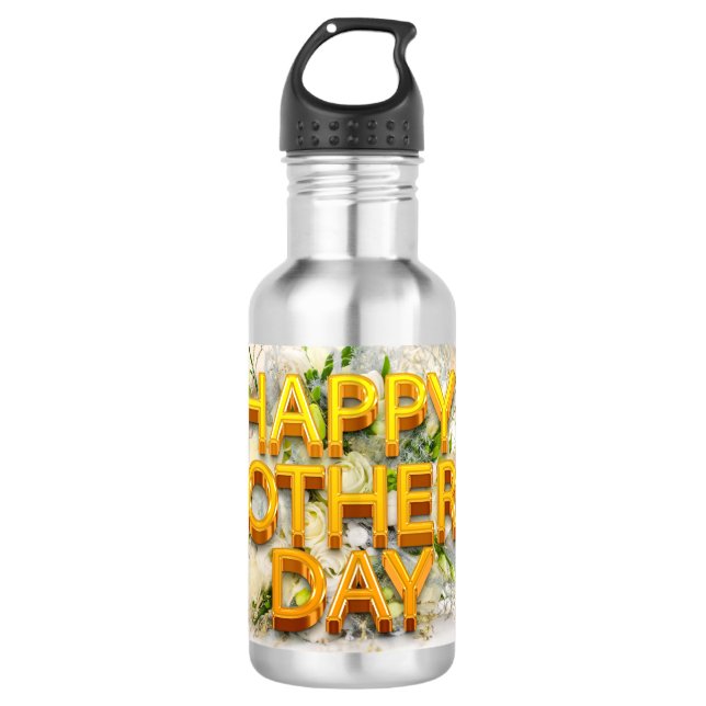 Botella De Agua Feliz Día de la Madre (Anverso)