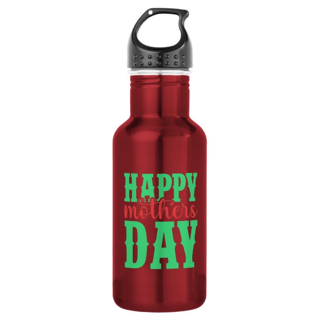 Botella De Agua Feliz día de la madre-11344 (Anverso)