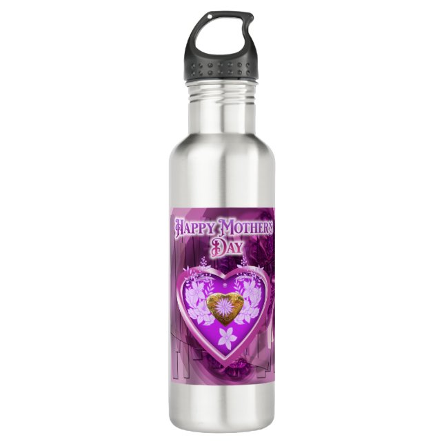 Botella De Agua Feliz Día de la Madre Hermoso (Anverso)