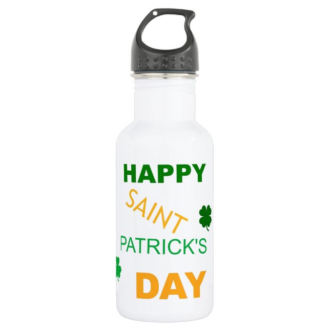 Botella De Agua Feliz Día de San Patricio (Anverso)
