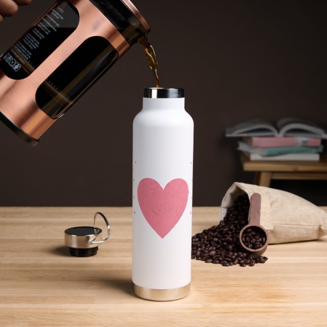 Botella De Agua Feliz Día de San Valentín (Café)