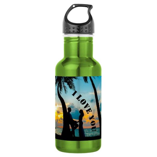 Botella De Agua Feliz Día de San Valentín 2022 (Anverso)