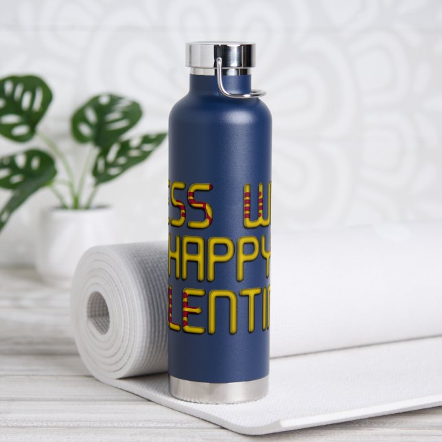 Botella De Agua Feliz Día de San Valentín adivina qué. (Yoga)