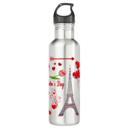 Botella De Agua Feliz Día de San Valentín Romántico regalo para pa