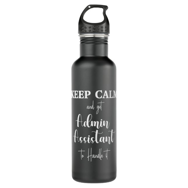Botella De Agua Feliz día del Secretario. Profesional administrati (Anverso)