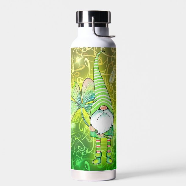 Botella De Agua Feliz Gnome del Día de San Patricio (Izquierdo)