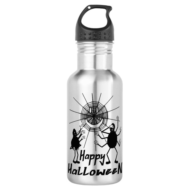 Botella De Agua Feliz Halloween, Spiders Halloween (Anverso)