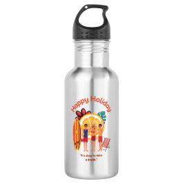 Botella De Agua Feliz Holiday Hello Summer Beach Vibes