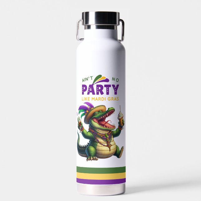 Botella De Agua Feliz Mardi Gras (Delantero)