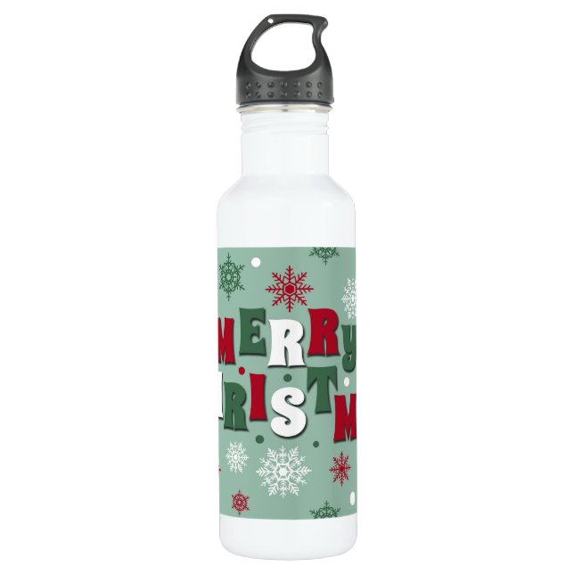 Botella De Agua Feliz Navidad (Anverso)