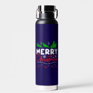 Botella De Agua Feliz Navidad-60842 Tumbler aislado