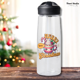 Botella De Agua Feliz Navidad Cute Hot Chocolate Mug Family