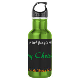 Botella De Agua Feliz Navidad Es Mi Regalo de Santa - ¡Oh Oh Oh!