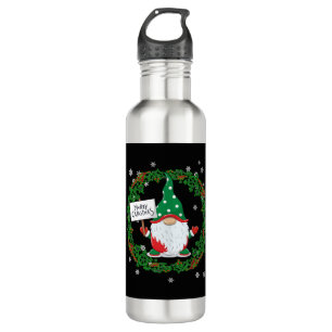 Botella De Agua Feliz Navidad gnomo
