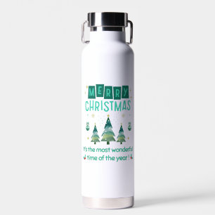 Botella De Agua Feliz Navidad - Maravilloso momento del año