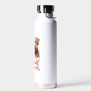 Botella De Agua Feliz Navidad Staffordshire Bull Terrier