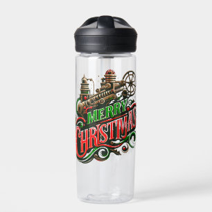 Botella De Agua Feliz Navidad steampunk
