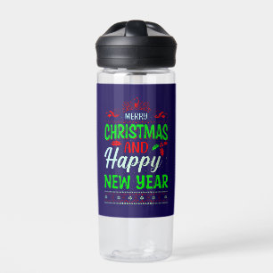 Botella De Agua Feliz Navidad Y Feliz Año Nuevo-72965