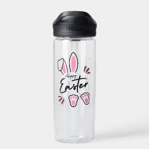 Botella De Agua Feliz Pascua (Rosa)