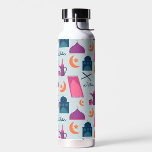 Botella De Agua Feliz patrón de Ramadán