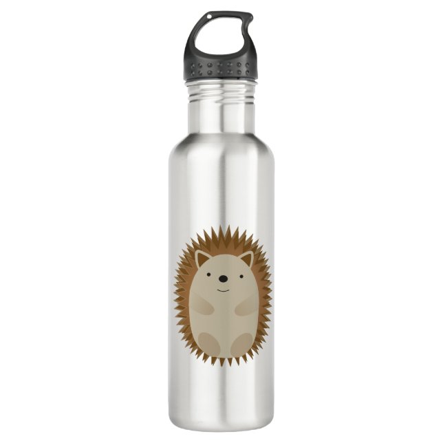 Botella De Agua Feliz Pequeño Hedgehog (Anverso)