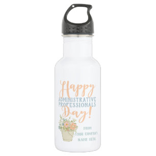 Botella De Agua Feliz regalo del Día del Profesional Administrati