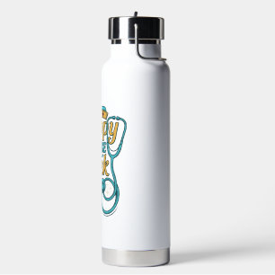 Botella De Agua Feliz Semana de las Enfermeras 2026 Diseño de Cami