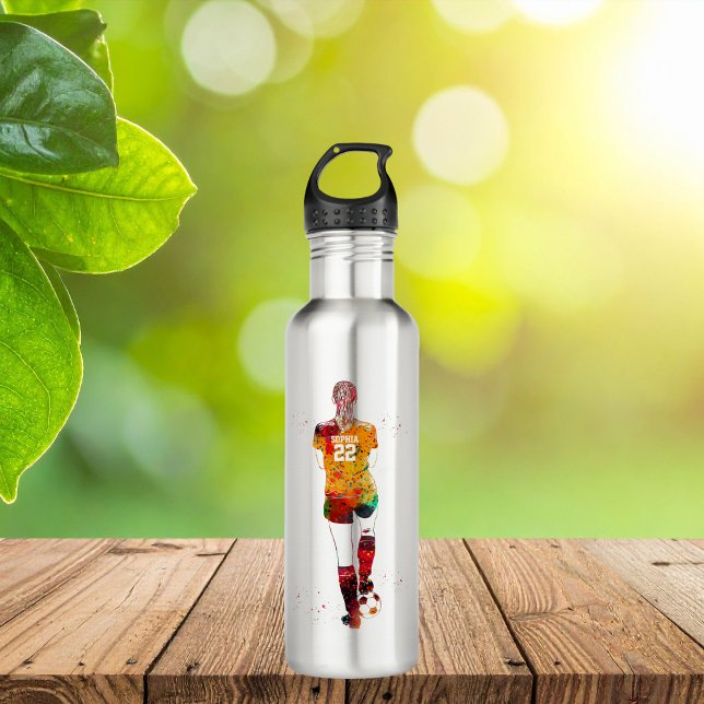 Botella De Agua Female Soccer Player  (Subido por el creador)