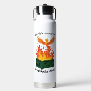 Botella De Agua Fénix de Fuego de Dumpster