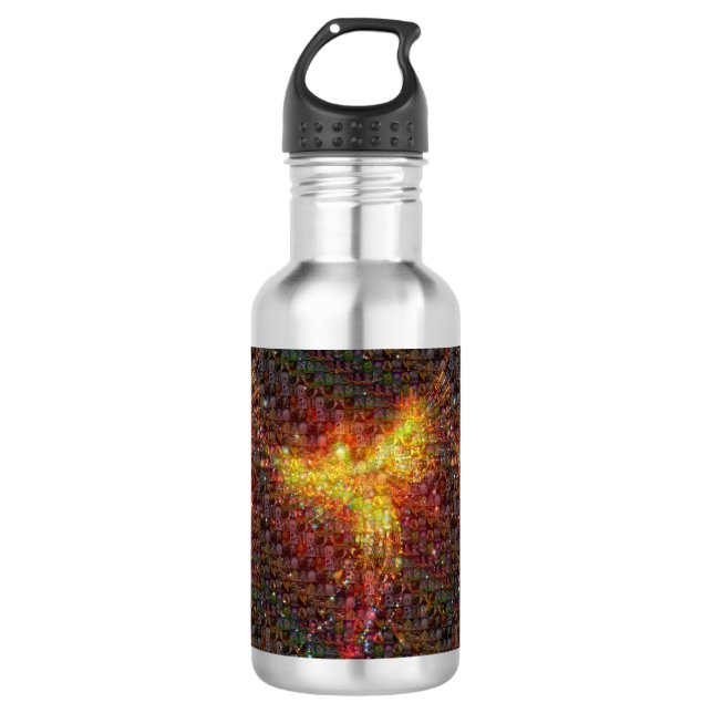 Botella De Agua Fénix Rising Mosaic (Anverso)