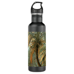 Botella De Agua Ferns Palm Tree Antique Botanica Ferns Art
