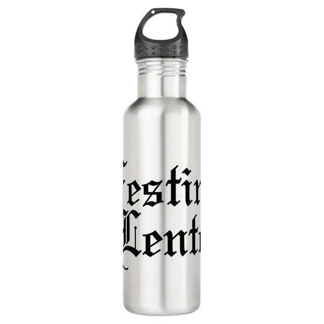 Botella De Agua Festina Lente - Hacer el casto lentamente - Frase  (Anverso)