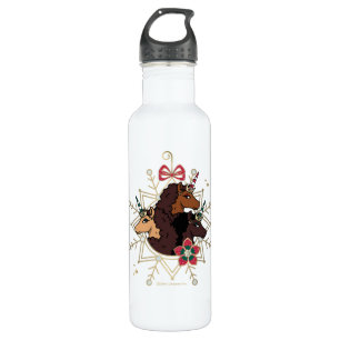 Botella De Agua Festividad festiva afrounicornio mágica