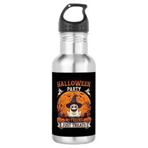 Botella De Agua Fiesta de Halloween Sin Trucos Solo Golosinas Fant