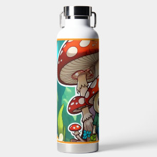 Botella De Agua "Fiesta de hongos"