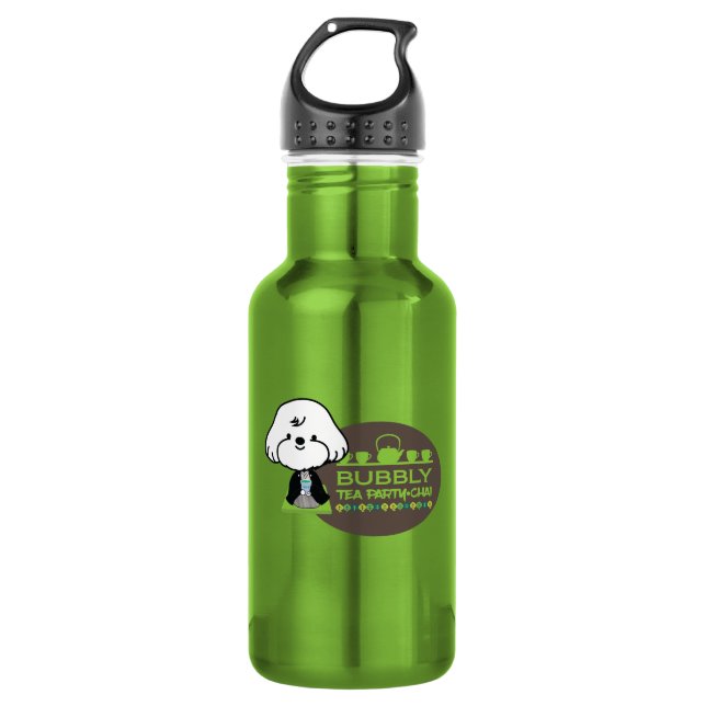 Botella De Agua fiesta de té de bubbly (Anverso)