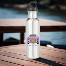 Figaración Cute Rosa Figaro Nombre de Coche Monogr