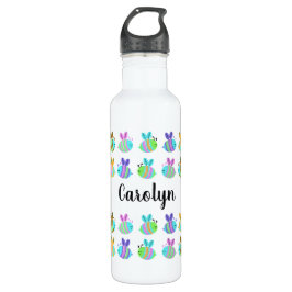 Botella De Agua Filas de abejas lindas con tu nombre