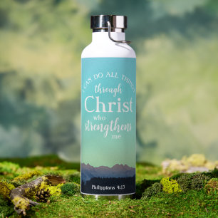 Botella De Agua Filipinas 4:7 Montaña moderna personalizada