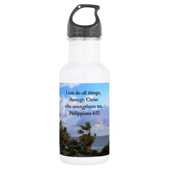 BOTELLA DE AGUA FILIPINOS 4:13 ORACIÓN (Anverso)