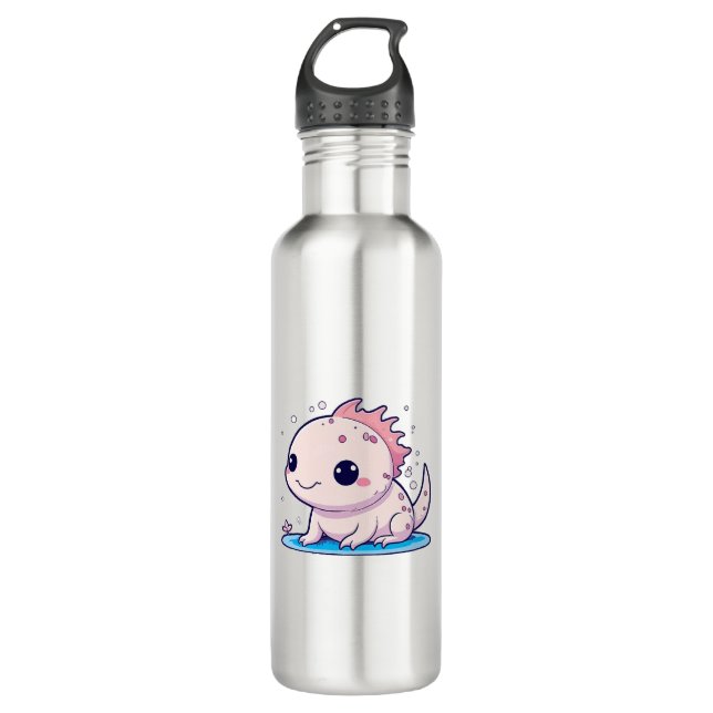 Botella De Agua filósofo axolotl lindo (Anverso)